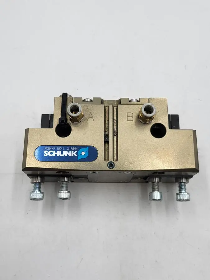 Used SCHUNK SCHUNK 318544 PGN-PLUS-P 100-1 ROBOTIC PNEUMATIC GRIPPERS Robot Parts | ND Industrial Surplus #1215826