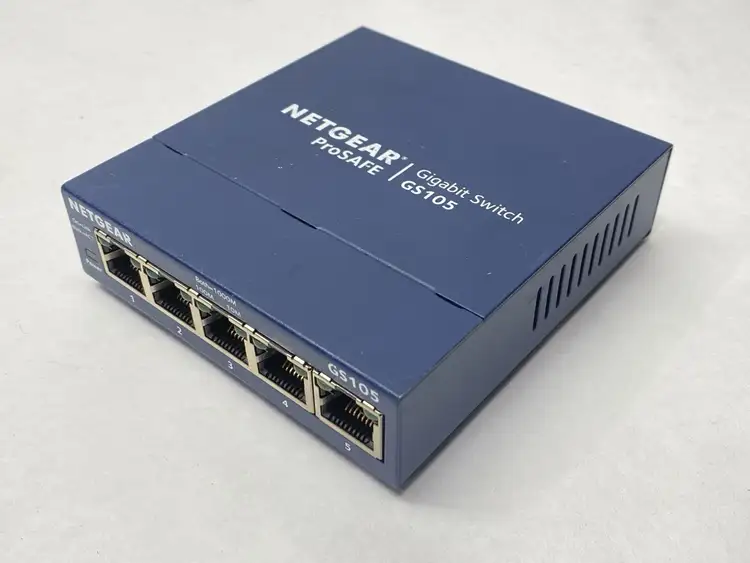 Used NETGEAR PROSAFE UNMANAGED GIGABIT ETHERNET SWITCH 5-PORT Relays & Switches | Maverick Industrial Sales #1102507