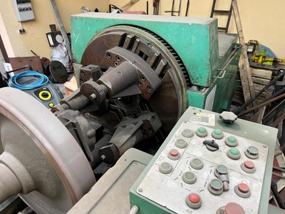 RAFAMET Wheel Turning Lathe, revised and retrofitted 2002