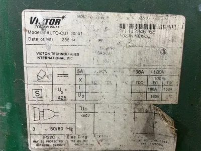 Used 2014 VICTOR TECHNOLOGIES AUTOCUT 200XT Welding Machinery (Other) Ohio US | HGR 24 #1266188