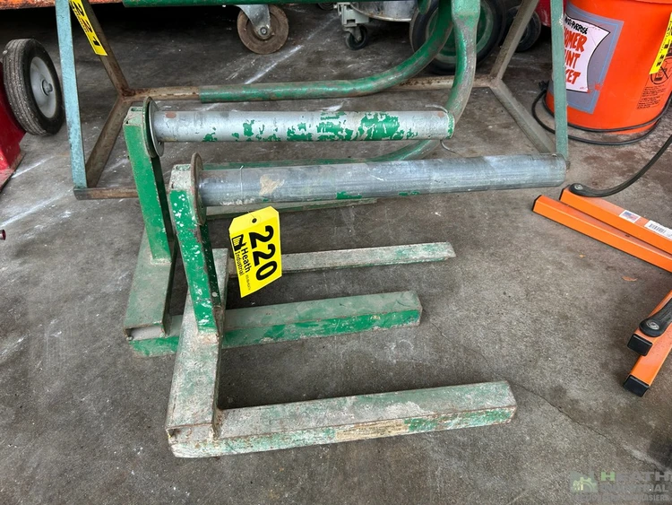Used _UNKNOWN_ (2) GREENLEE 644 ROPE SPOOL STANDS Wire Payoffs Illinois US | Heath Industrial Auction Services #1379738