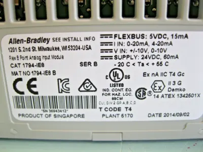 USED Allen-Bradley 1794-IE8