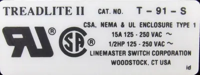 NEW LINEMASTER T-91-S FOOT SWITCH T91S