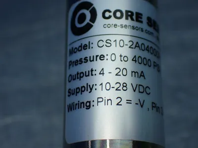 Used CORE SENSORS CS102A04000PS4D00000 Pressure Transmitters Ohio US | HGR 24 #901088