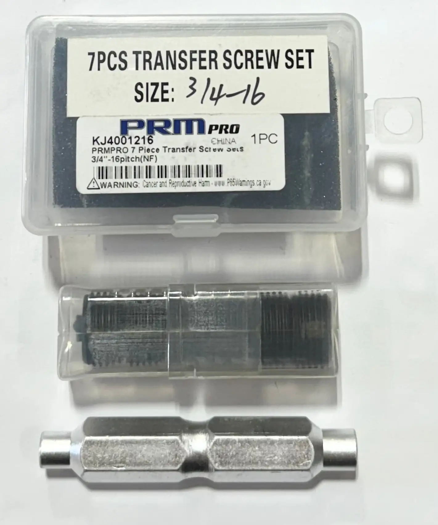PRM Pro 7 Piece Transfer Screw Set 3/4"-16 Pitch (NF)