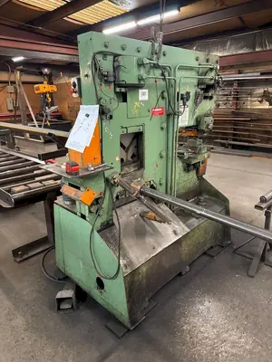 140 TON PEDDDINGHAUS MODEL #PEDDIMAX 110/140 HYDRAULIC IRONWORKER: STOCK #23285