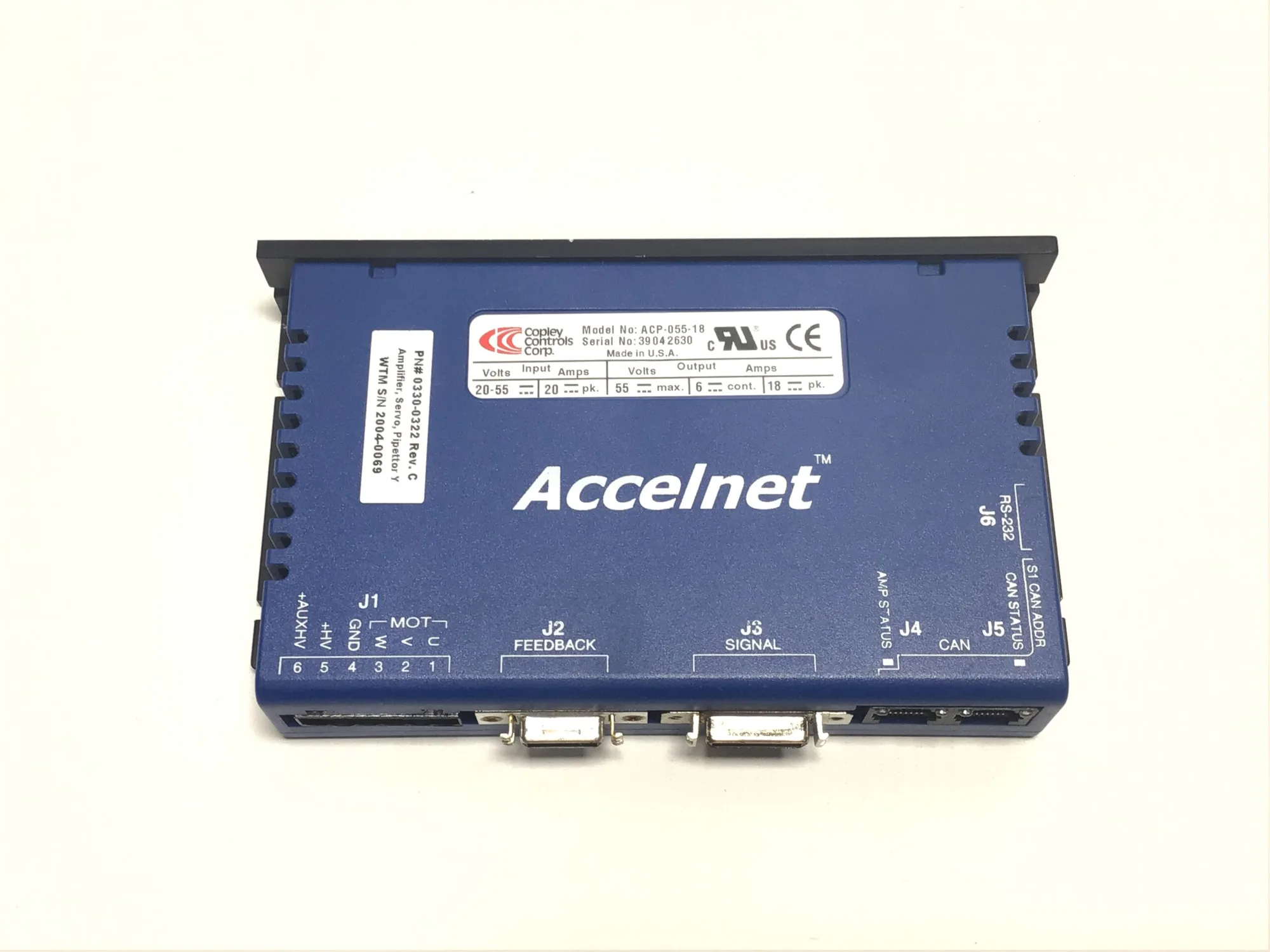 COPLEY CONTROLS CORP ACP-055-18 ACCELNET SERVO DRIVE