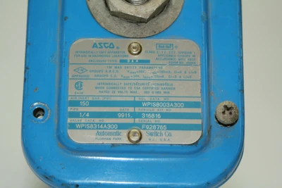 Used ASCO WPIS8003A300 Solenoid Valves California US | Davliegogo LLC #1723294