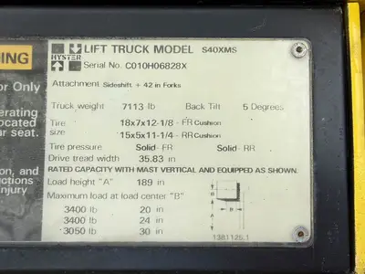Used 2000 HYSTER S40XMS Liquid Propane Forklifts Utah US | Global Remarketing #1285975
