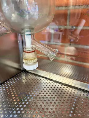 Used BUCHIGLASUSTER JACKETED 0.8 LITER GLASS REACTOR, 6 BAR W/ IMPELLER Reactors California US | Equipment Lab #1407299