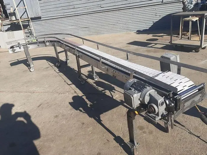 Conveyor, Belt, 7.5" x 15', S/st, 90 Degree Turn #C744315