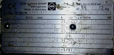 15hp Hydraulic Pump Tank Control Breitenbach Reservoir Vickers VEM Hydrotechnik