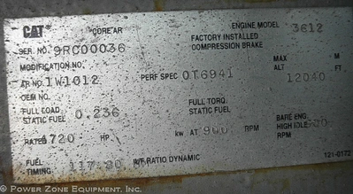 USED CATERPILLAR 3612