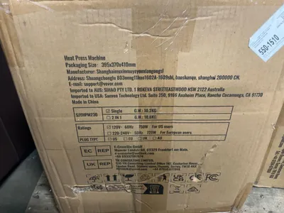 Used VEVOR SJYHPM230 Heat Presses Michigan US | Miedema Asset Management Group #1313470