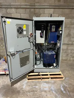 ALLEN BRADLEY 150 HP DRIVE CABINET 20G1AND186JA0NNNNN W/ BONITRON REGENS #S441