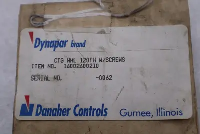 DYNAPER 16002600210 COUNTING WHEEL GEAR STOCK #K-3680