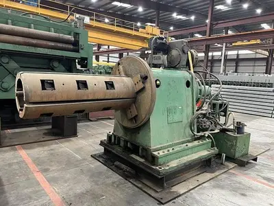 48" x .312" x 30,000# Loopco Slitting Line with 3 Heads and Banding Line Components