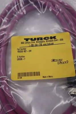 NEW TURCK U0336-50 RKSW457-2M-2M PROFIBUS BUSSTOP CABLE STOCK 2669