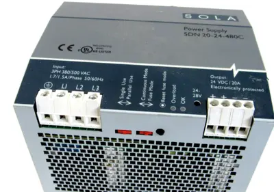 USED SOLA SDN20-24-480C POWER SUPPLY SDN2024480C