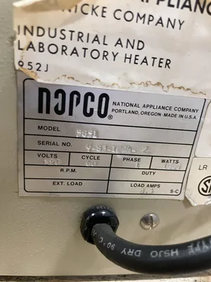 National NAPCO 5851 Laboratory Vacuum Oven 120V 1PH 392°F