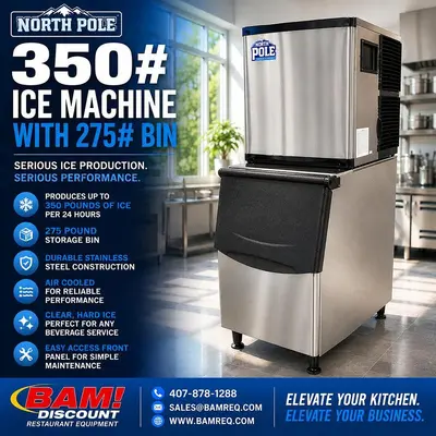 New | in-Stock NORTH POLE _UNKNOWN_ Ice Machines Florida US | BAM Discount Restaurant Equipment #1283796