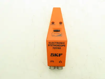 SKF 729160 Electronic Stethoscope Headset W 11" Probe & Case Tested