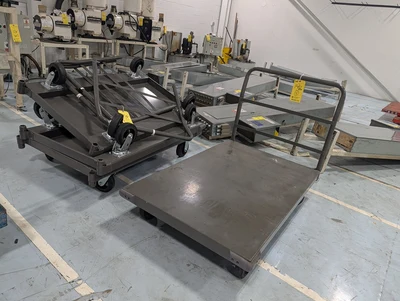 (4) Rolling Platform Carts