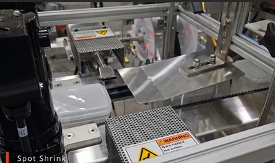 Used AXON, PROMACH EZ300 SHRINK SLEEVER WITH EZ-36-BR HEAT SHRINK TUNNEL Sleeve Wrappers Washington US | The Equipment Butler #1276970