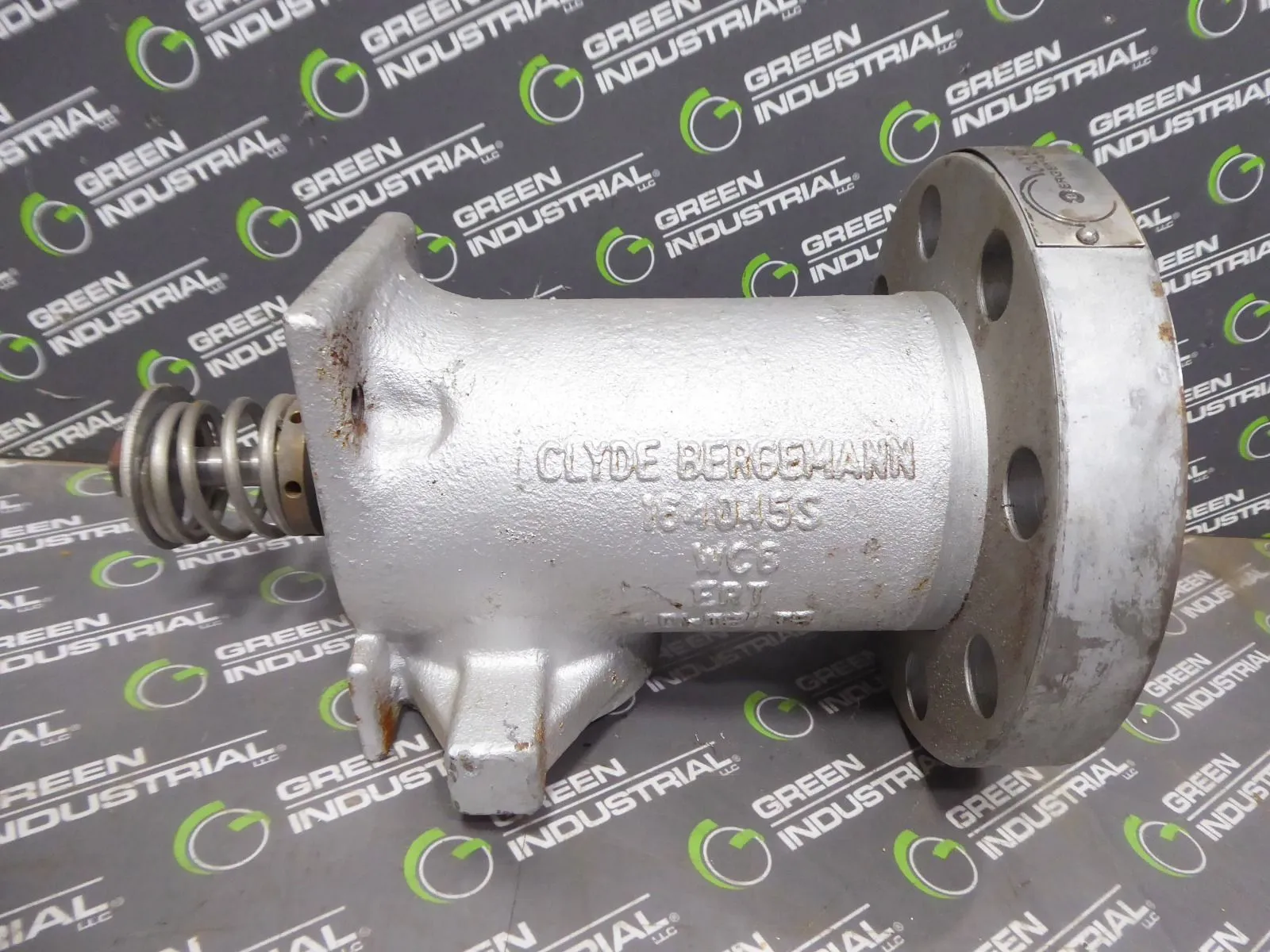 Clyde Bergemann 164045S Poppet Steam Valve Assembly 2-1/2" Silver Surplus