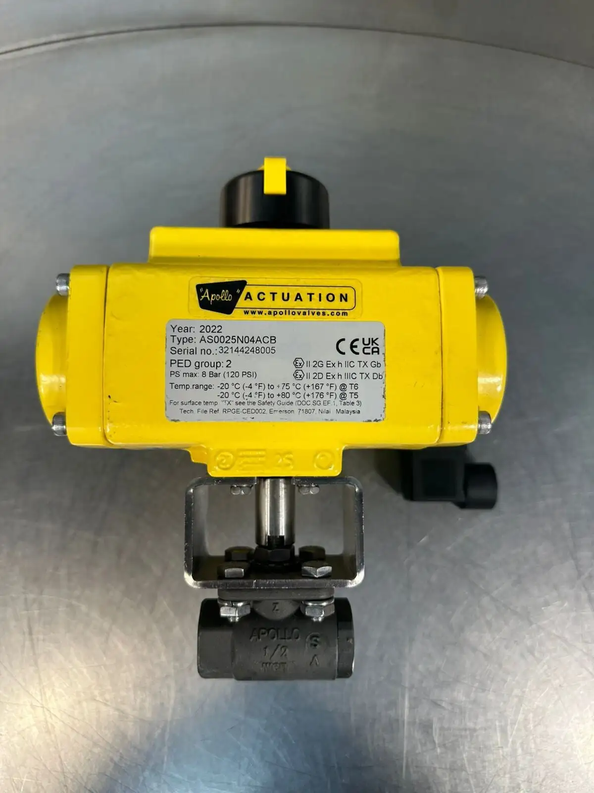Used APOLLO VALVES AS0025N04ACB Valves/Fittings | Palmetto Automation #1156541