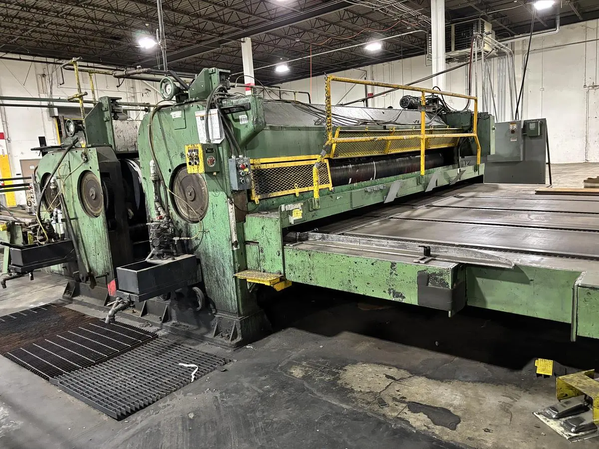 86" x 185" Universal 2 color Flexo Rotary Slotter, Sauer tooling, Sheet Stacker