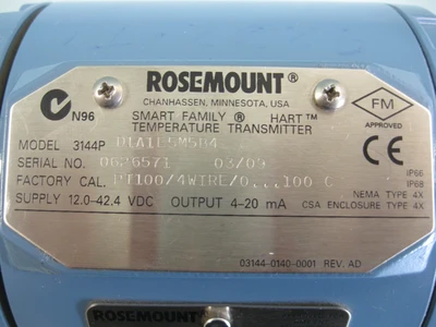 USED Rosemount 3144P D1A1E5M5B4