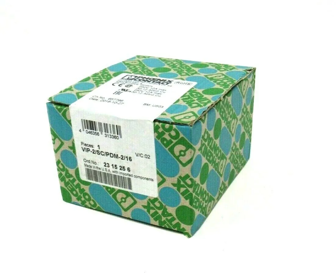 NEW PHOENIX CONTACT VIP-2/SC/PDM-2/16 INTERFACE MODULE 23 15 25 6 VIP2SCPDM216