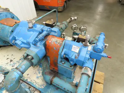 Eaton Vickers Hydraulic Power Unit 120 Gal 29GPM 3000PSI 30Hp 230/460V 3Ph-READ*