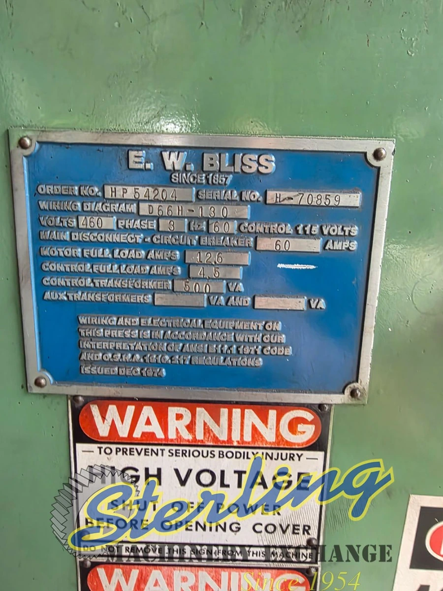 Used BLISS C-60 O.B.I. Presses California US | Sterling Machinery Exchange #1466178