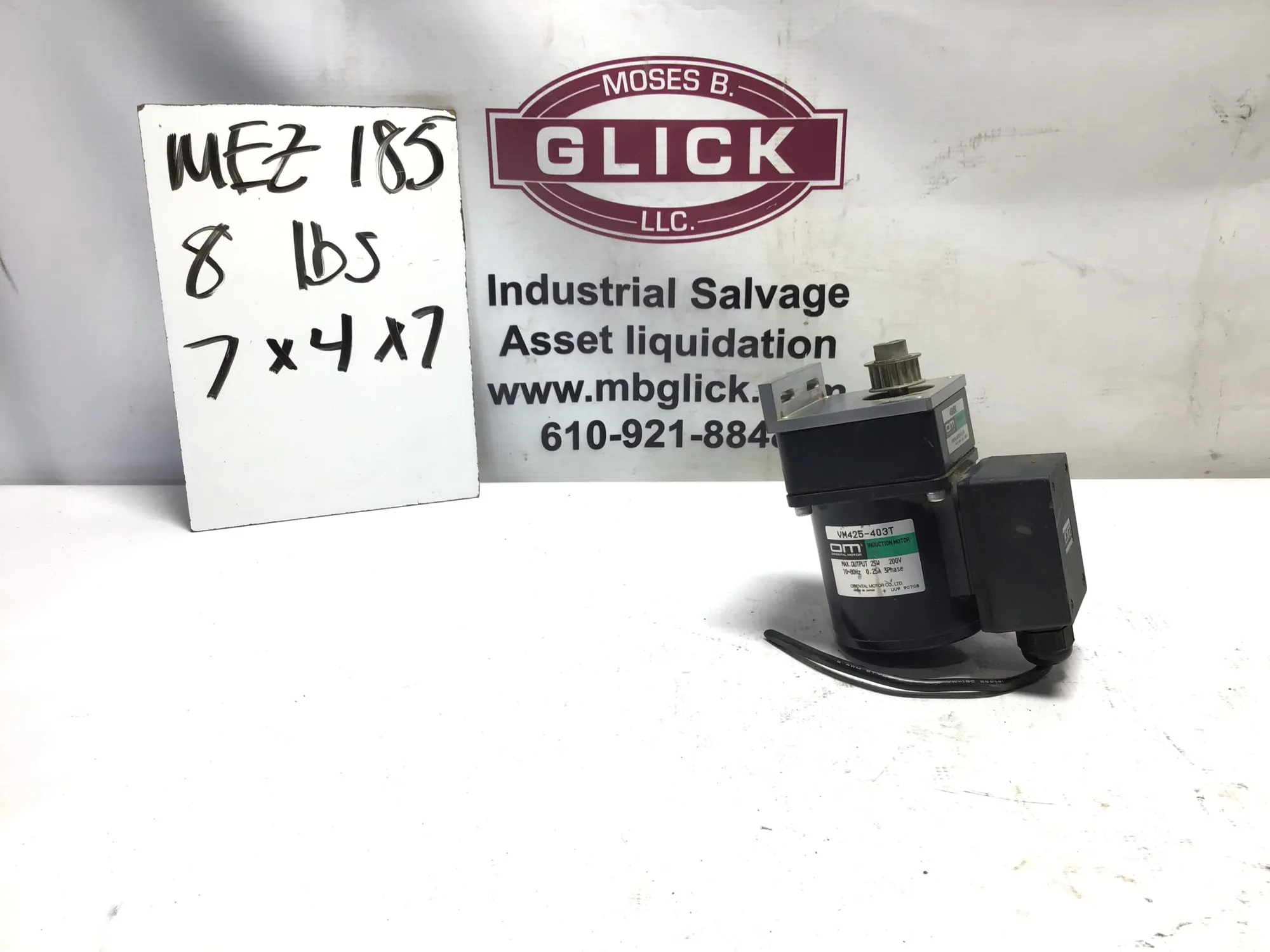 Oriental Motor AC Torque Motor VM425-403T-A w/ a Gear Head