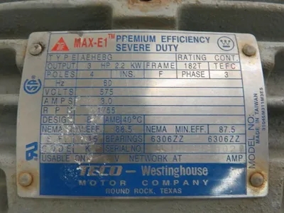 Durco pump model MK3 STD size 1K3x1.5-82/62RV , material CD4M with base and 575v Motor