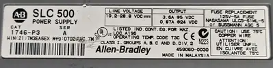 Allen Bradley 1746-A13 / 1746-P3 Slot Rack and Power Supply (BIN622)