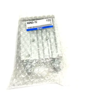 USED SMC COMPACT PNEUMATIC GUIDE CYLINDER 25MM BORE 75MM STROKE