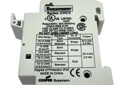USED COOPER BUSSMANN CHCC