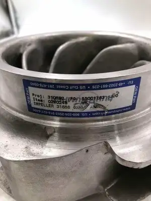 RuhrPumpen 02W0248 6″ X 4″ 316SS Replacment Pump Impeller -NEW