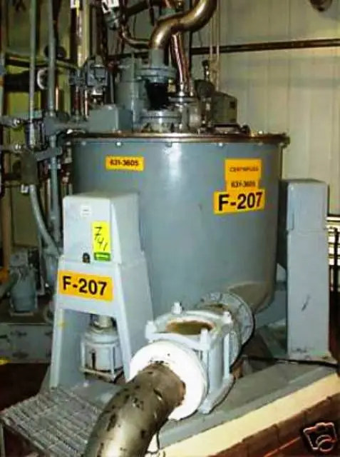 Western States 40 x 24 Quadramatic perforate basket centrifuge, 316SS.