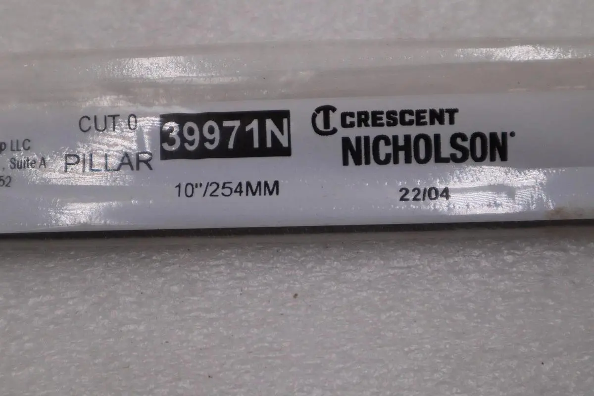 LOT OF 2 - NEW Cresent Nicholson Pillar File Cut 0 Item # 39971N #H710A
