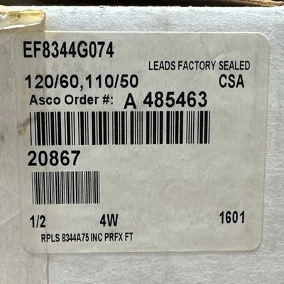 NEW ASCO EF8344G074