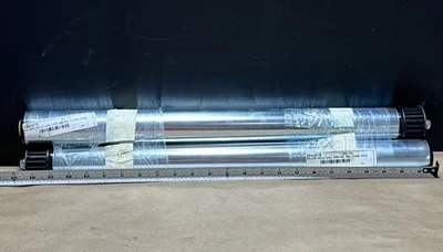 LOT OF 2 NEW Stainless Conveyor Roller W/ Sprocket L=600 Z=20 3800/Q8 + WARRANTY