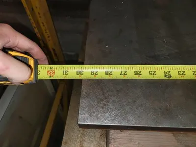 30" Long x 17.5" W Cast Iron Surface Plate/Layout Table 1-1/2" Surface Thickness