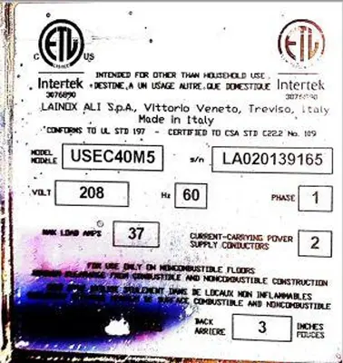 USED TURBOFAN EC40M5