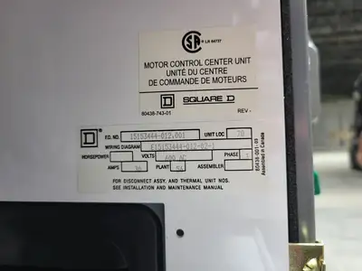 USED SQUARE D MODEL 6