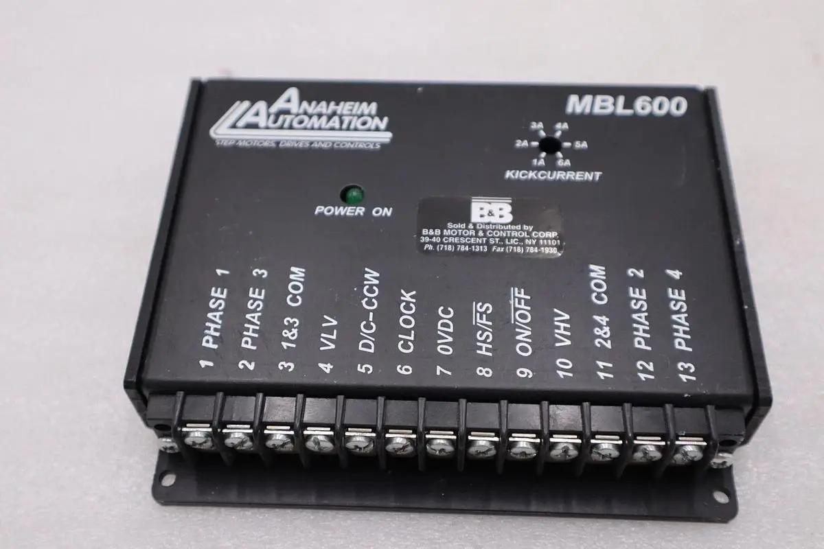 ANAHEIM AUTOMATION MBL600 STEP DRIVER NEW UNIT STOCK H1118A