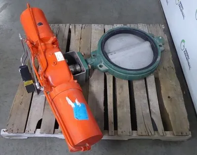 NE-C Series 16" Actuated Wafer Valve Assembly Used